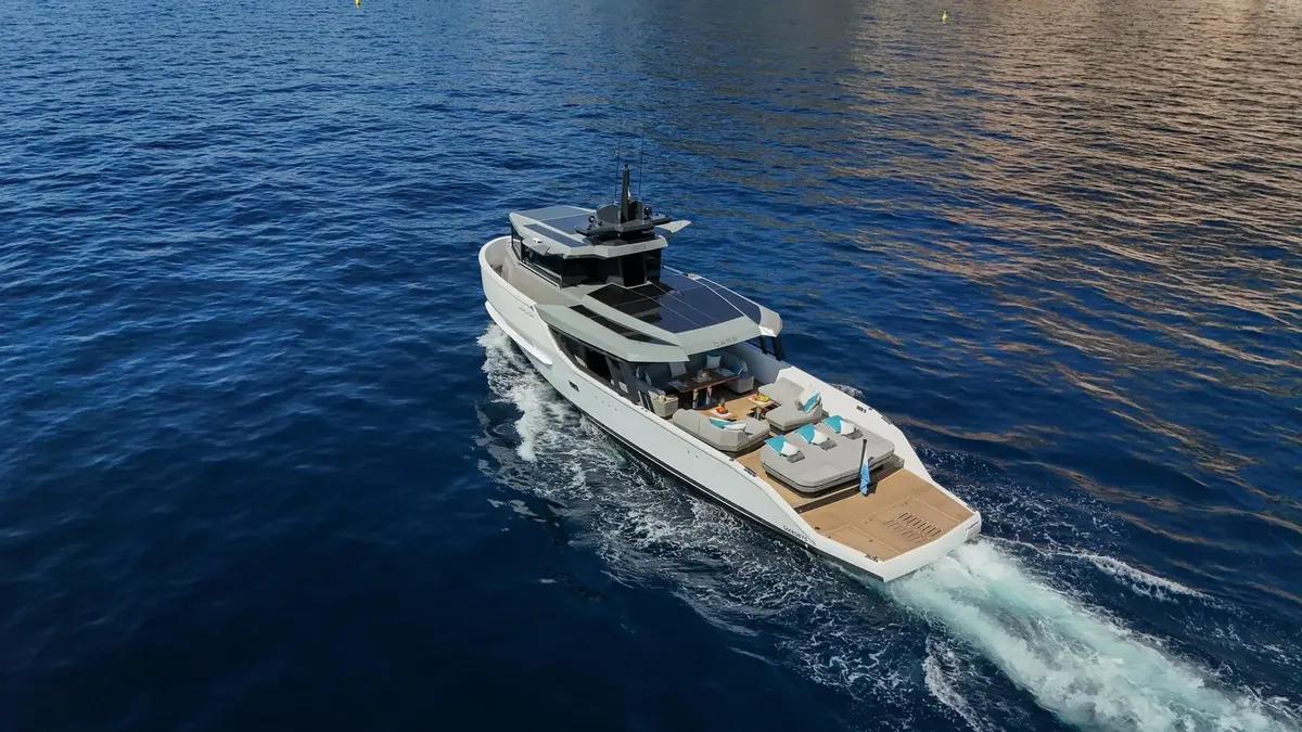 Arcadia Sherpa 60, aft deck — Athens Yachts Rental, Athens. Arcadia Sherpa 60 — 18.7m