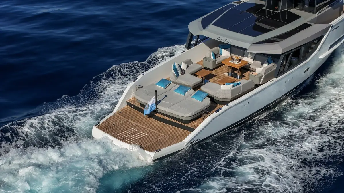 Arcadia Sherpa 60, master cabin — Athens Yachts Rental, Athens. Arcadia Sherpa 60 — 18.7m