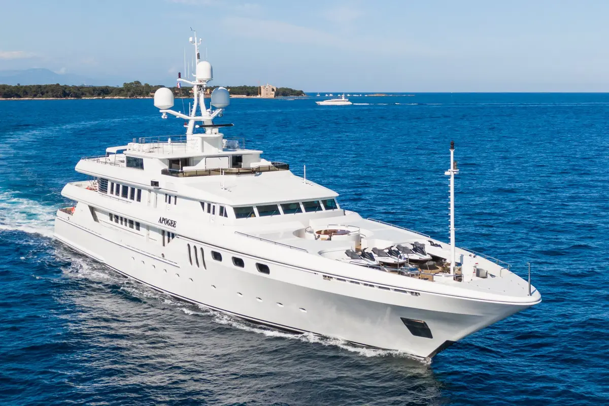 Apogee, exterior — Athens Yachts Rental, Athens. Apogee — 62.5m