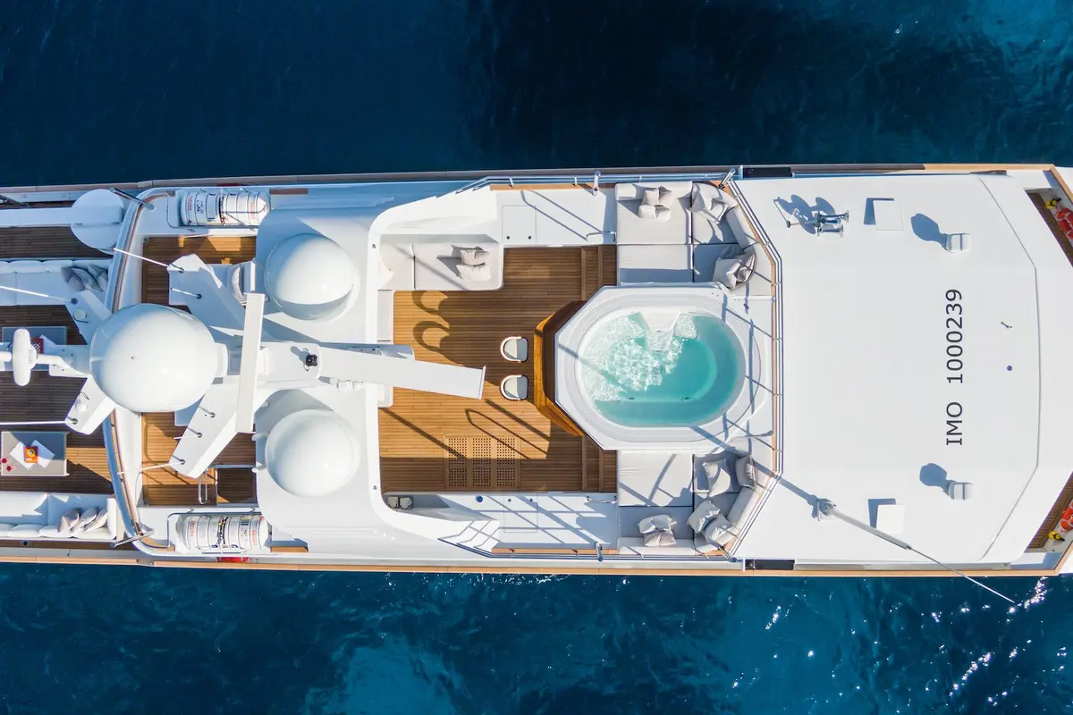 Emerald, aft deck — Athens Yachts Rental, Athens. Emerald — 50m