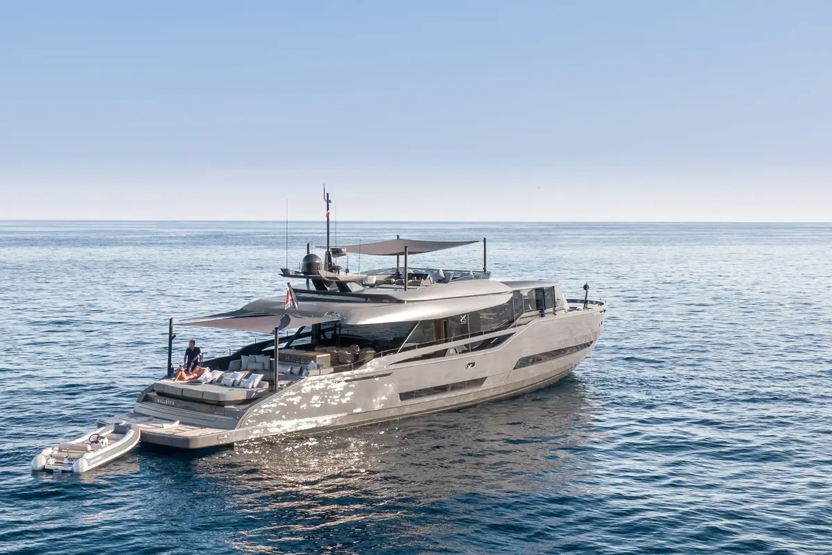 Extra 86, aft deck — Athens Yachts Rental, Athens. Extra 86 — 26m