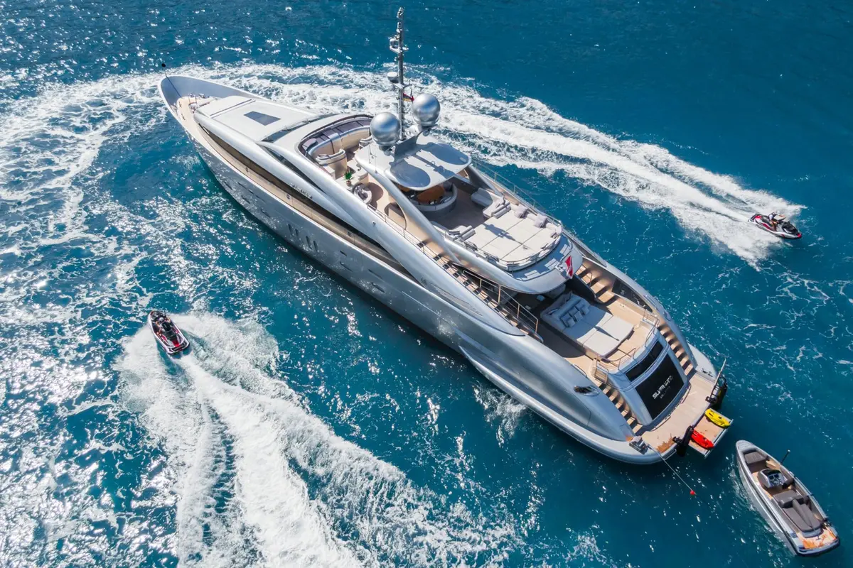 Silver Wind, aft deck — Athens Yachts Rental, Athens. Silver Wind — 44m
