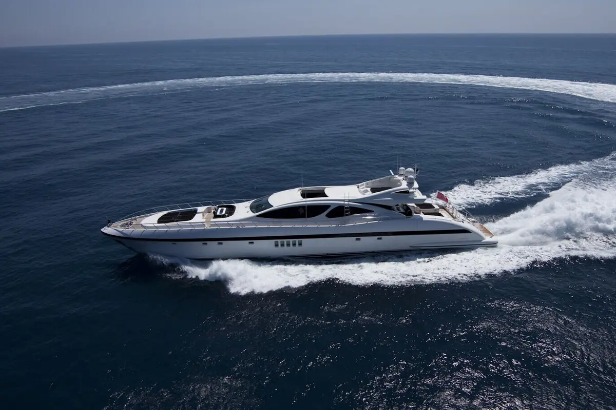 Mangusta 130, exterior — Athens Yachts Rental, Athens. Mangusta 130 — 40m