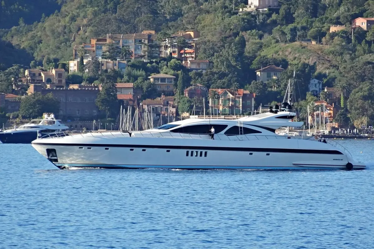 Mangusta 130, aft deck — Athens Yachts Rental, Athens. Mangusta 130 — 40m