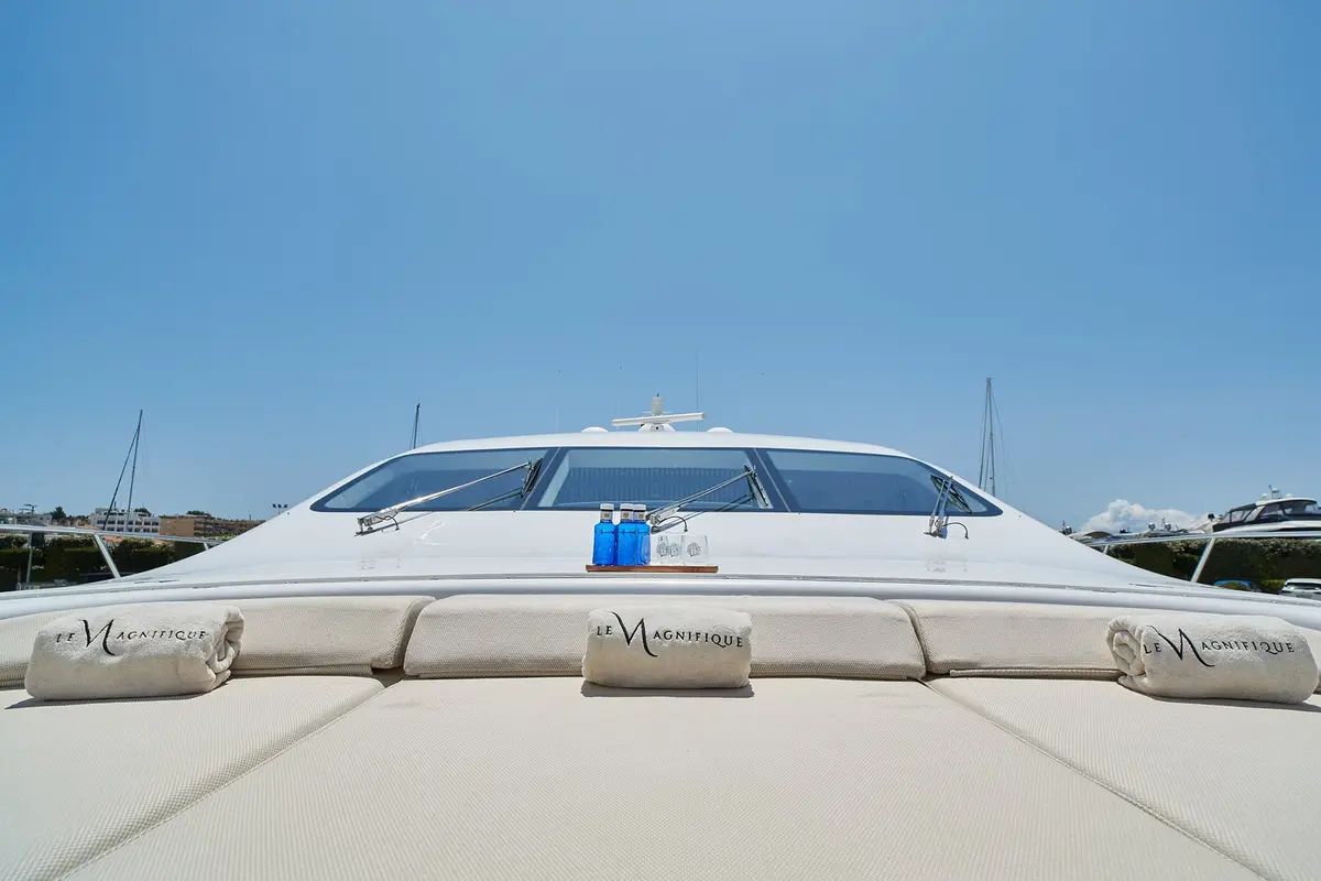 Mangusta 108, aft deck — Athens Yachts Rental, Athens. Mangusta 108 — 33m