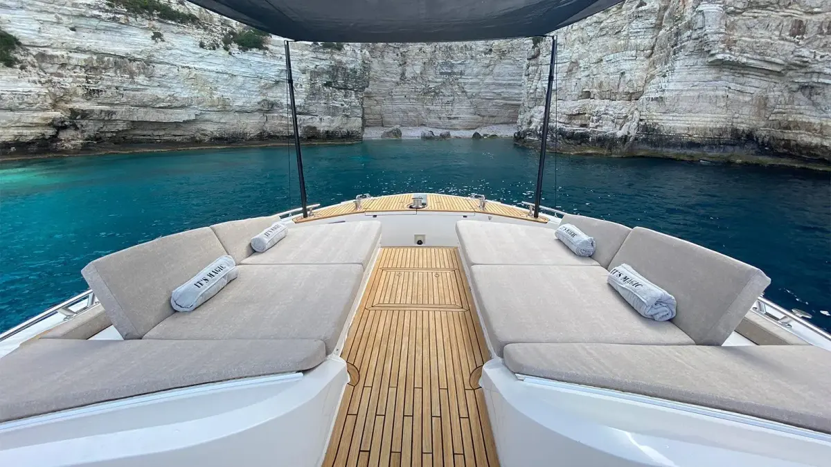 MCY66, aft deck — Athens Yachts Rental, Athens. MCY66 — 20m