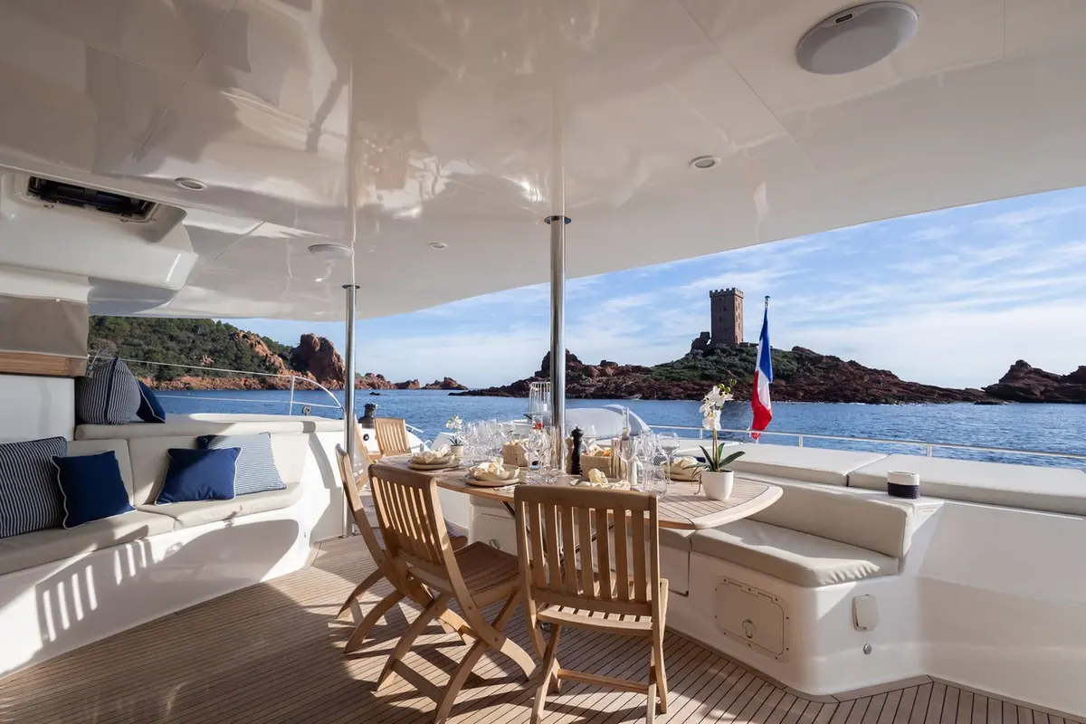 Moby-Dick, aft deck — Athens Yachts Rental, Athens. Moby-Dick — 20m