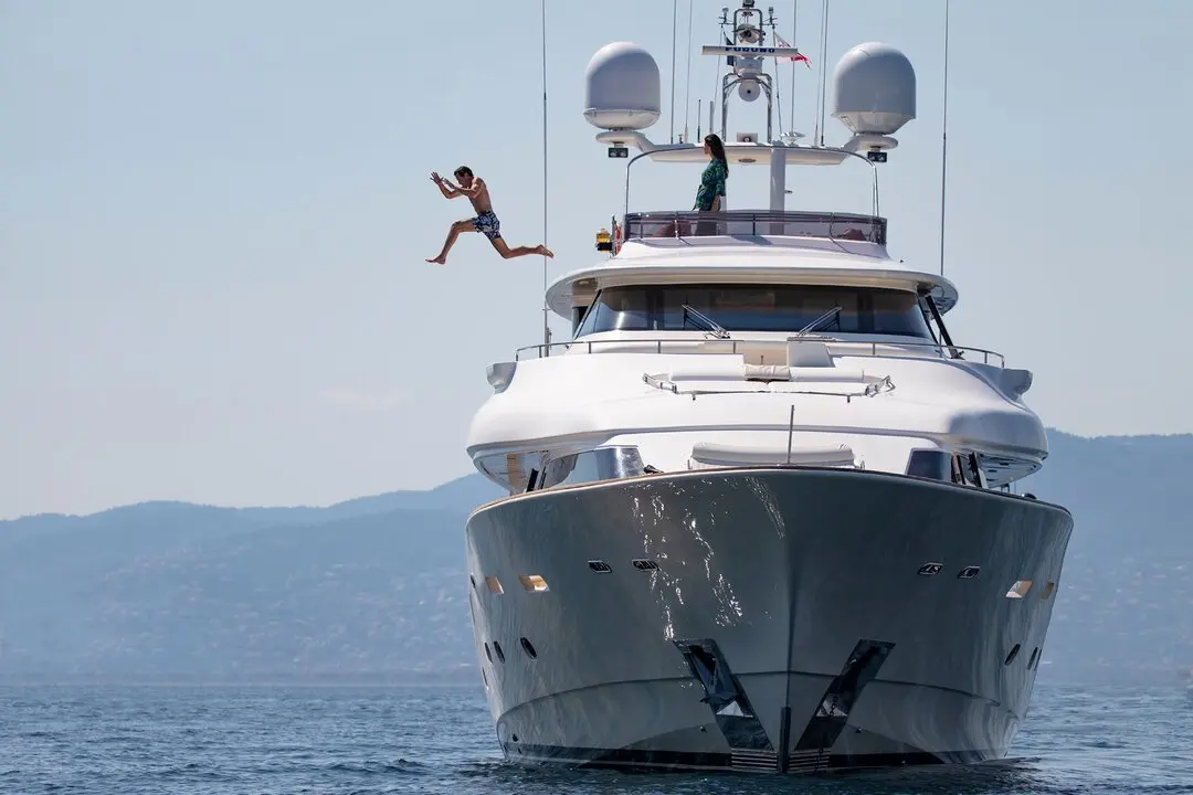 Navetta 33, flybridge — Athens Yachts Rental, Athens. Navetta 33 — 33m