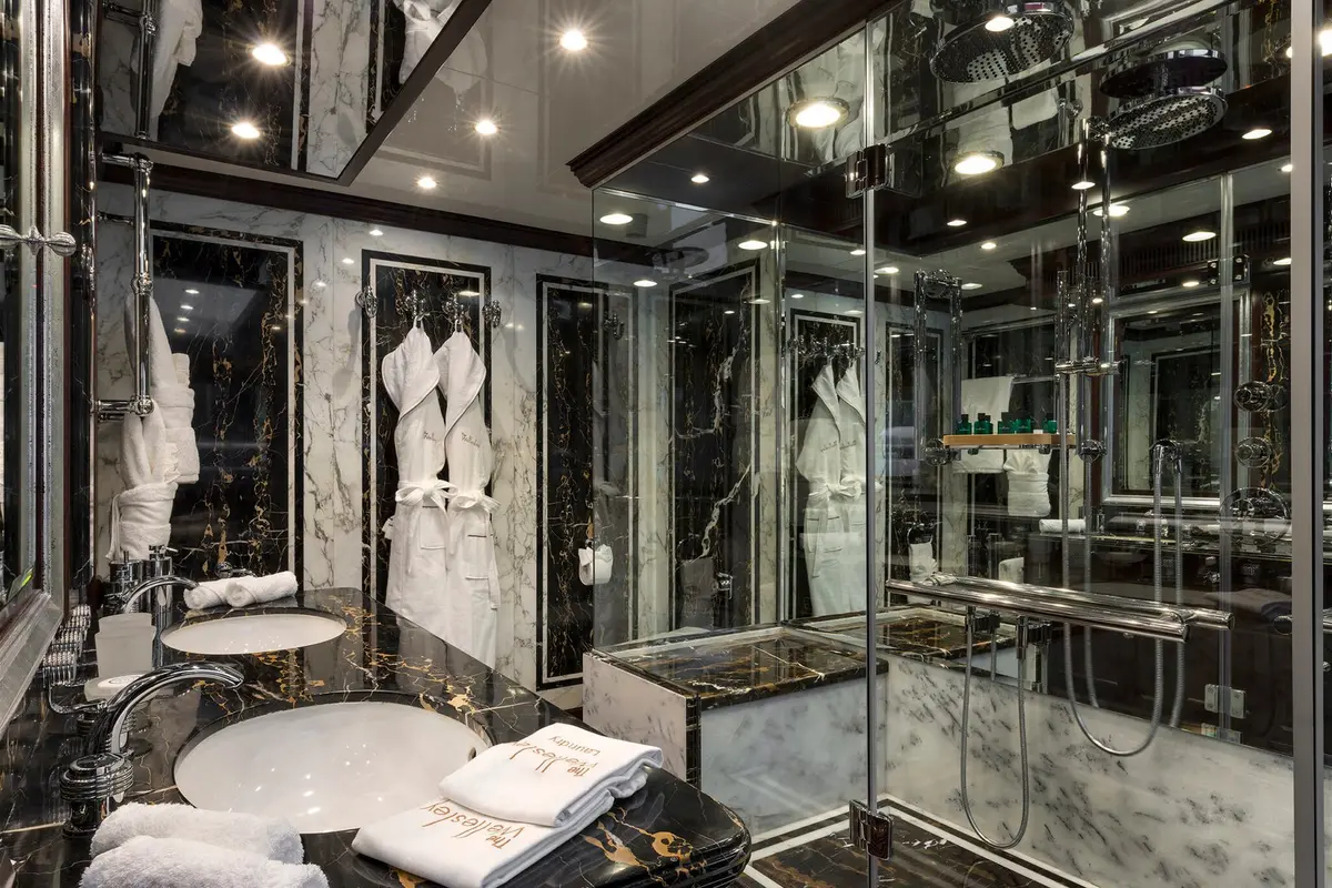 The Wellesley, master cabin — Athens Yachts Rental, Athens. The Wellesley — 56m