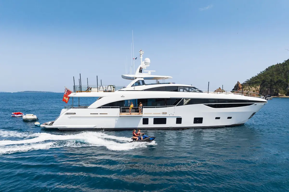 Princess 35M, exterior — Athens Yachts Rental, Athens. Princess 35M — 35m