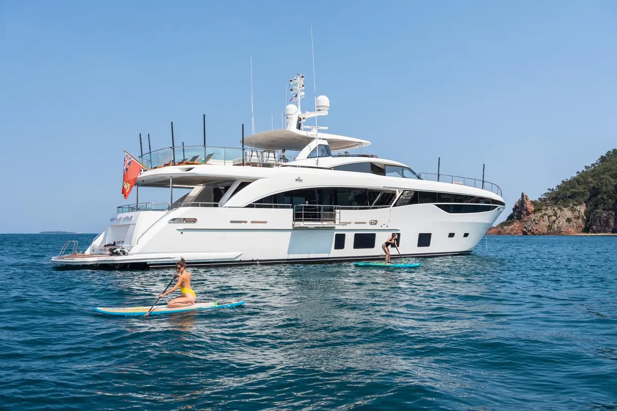 Princess 35M, flybridge — Athens Yachts Rental, Athens. Princess 35M — 35m