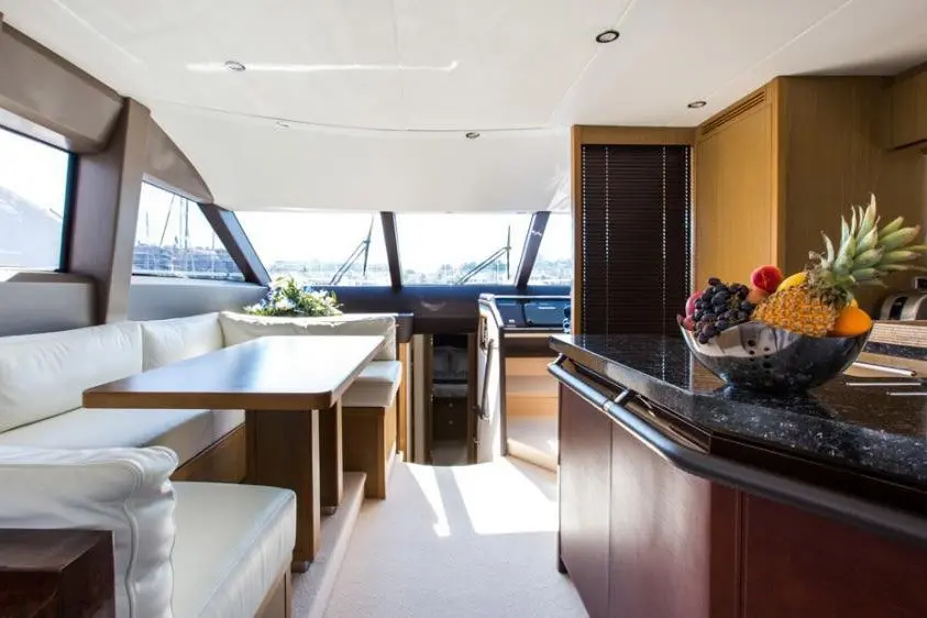 Princess 68 Fly, main deck — Athens Yachts Rental, Athens. Princess 68 Fly — 21m