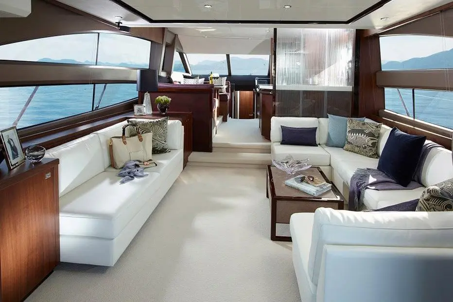 Princess 68 Fly, aft deck — Athens Yachts Rental, Athens. Princess 68 Fly — 21m