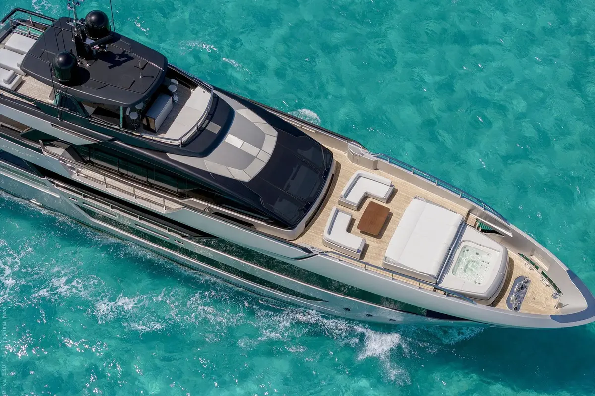 Riva 130, salon — Athens Yachts Rental, Athens. Riva 130 — 40m