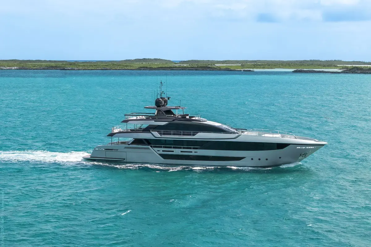 Riva 130, master cabin — Athens Yachts Rental, Athens. Riva 130 — 40m