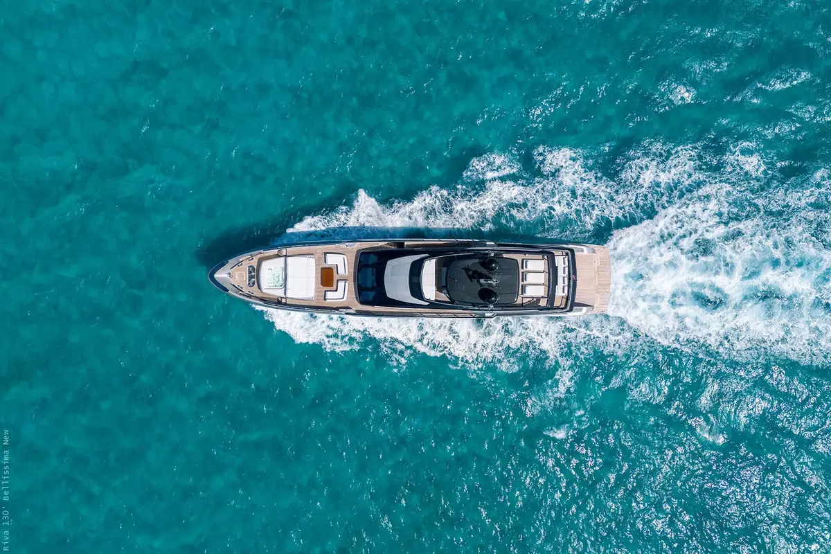 Riva 130, flybridge — Athens Yachts Rental, Athens. Riva 130 — 40m