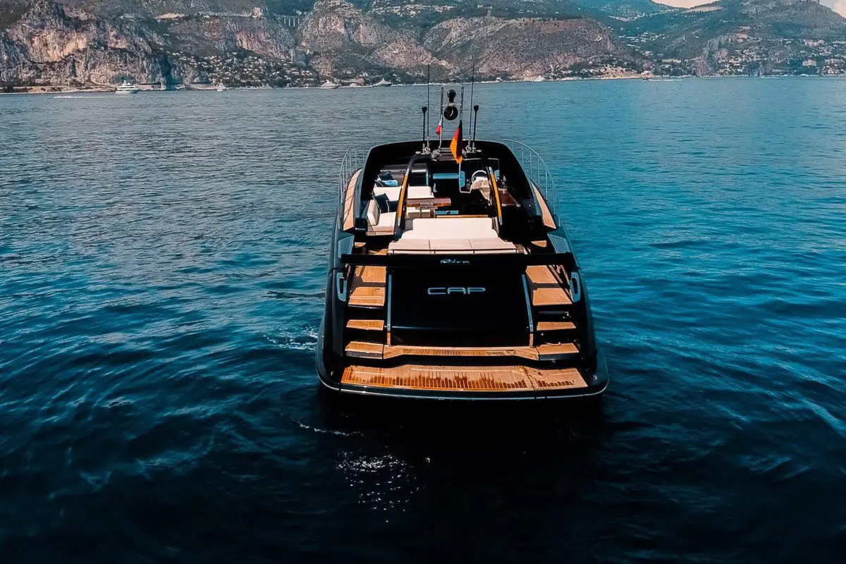 Riva 56 Rivale, aft deck — Athens Yachts Rental, Athens. Riva 56 Rivale — 17m