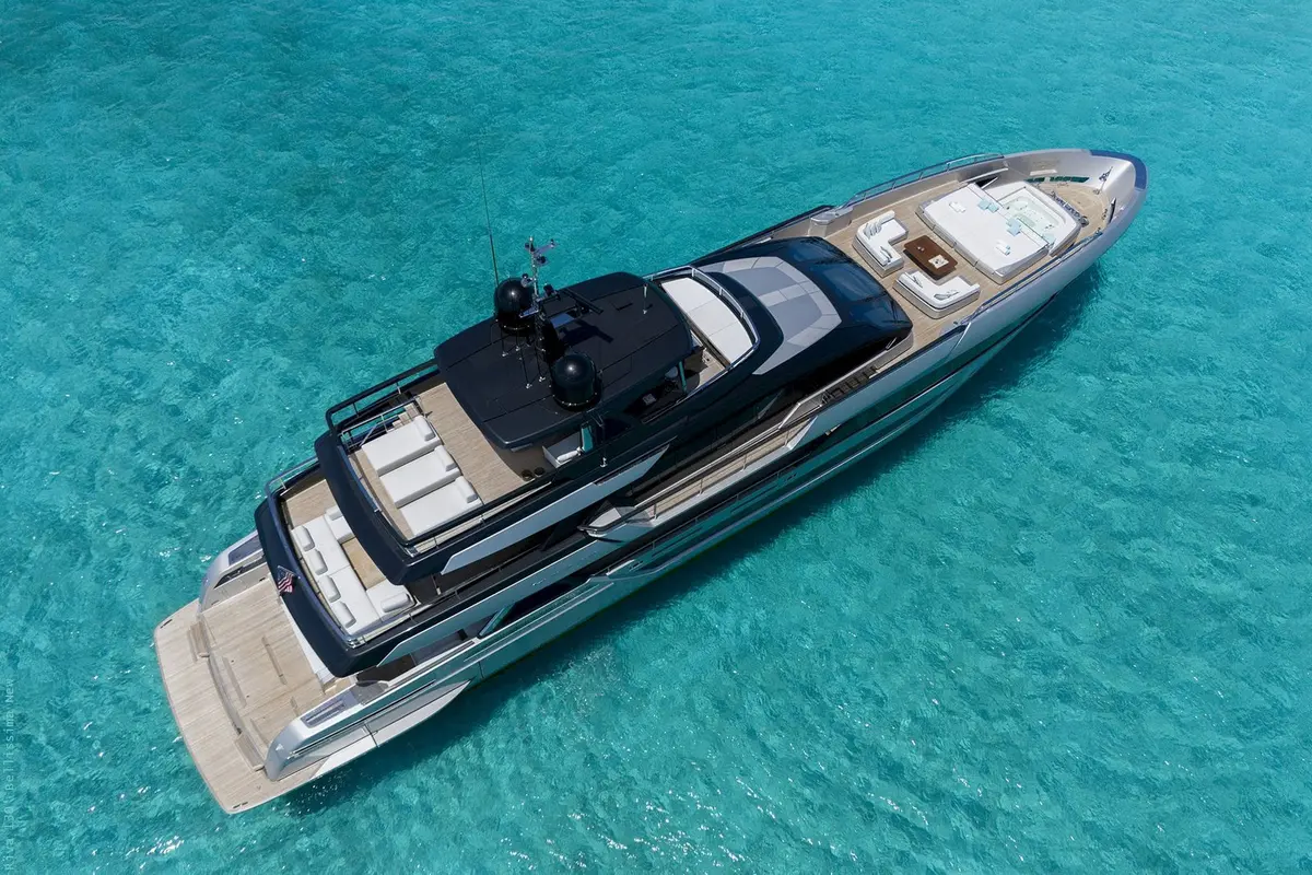 Riva 130 Bellissima, main deck — Athens Yachts Rental, Athens. Riva 130 Bellissima — 40m