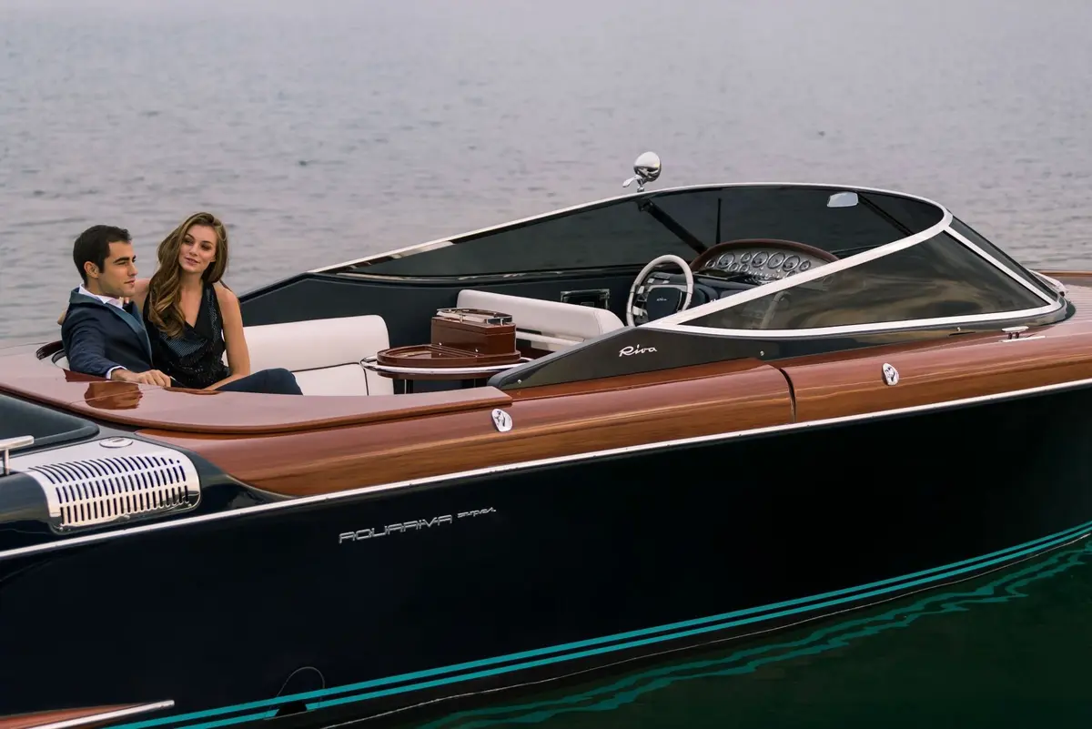 Riva Aquariva, main deck — Athens Yachts Rental, Athens. Riva Aquariva — 10m