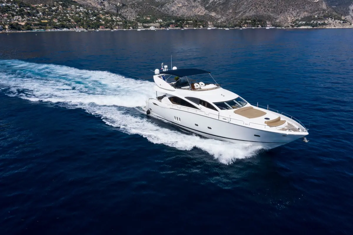 Sunseeker 82, aft deck — Athens Yachts Rental, Athens. Sunseeker 82 — 26m