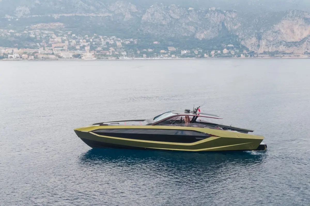 Lamborghini 63, aft deck — Athens Yachts Rental, Athens. Lamborghini 63 — 20m
